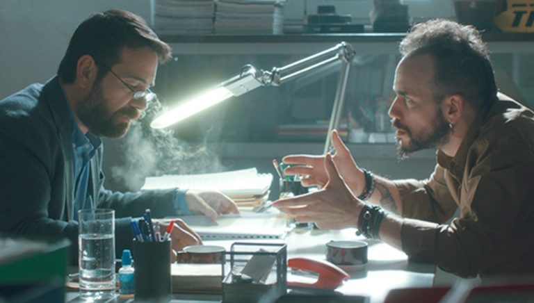 Χωρίς Γάλα Τανία Μικρού Μήκους του Θοδωρή Βουρνά με τον Ηλία Μελέτη και τον Πάνο Μουζουράκη